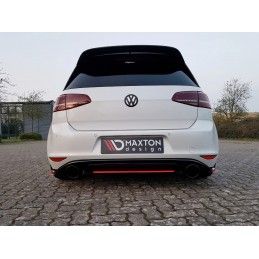 Maxton - CENTRAL ARRIÈRE VW GOLF Mk7 GTI CLUBSPORT Rouge, VW-GO-7-GTI-CS-RD1RED Maxtondesign.fr