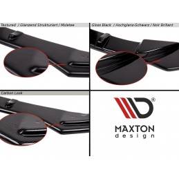 Maxton - Lame Pare-Chocs Avant V.1 Audi e-Tron GT / RS GT Mk1 Noir Brillant, AU-ETRON-1-RS-FD1G Maxtondesign.fr