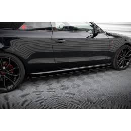 Maxton - Rajouts Des Bas De Caisse Pour Audi S5 / A5 / A5 S-Line 8T / 8T FL Noir Brillant