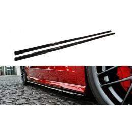 Maxton - Rajouts Des Bas De Caisse Pour Audi S3 / A3 S-Line 8V / 8V FL Sportback Noir Brillant