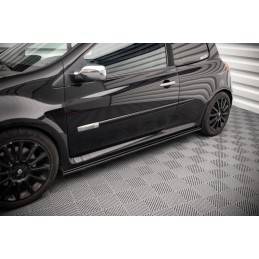 Maxton - RAJOUTS DES BAS DE CAISSE POUR RENAULT CLIO MK3 RS Noir Brillant