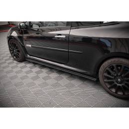 Maxton - RAJOUTS DES BAS DE CAISSE POUR RENAULT CLIO MK3 RS Noir Brillant