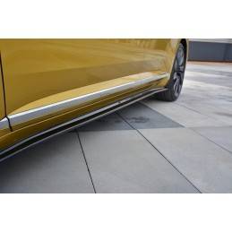 Maxton - RAJOUTS DES BAS DE CAISSE POUR Volkswagen Arteon R-Line Noir Brillant