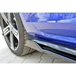 Maxton - Rajouts Des Bas De Caisse V.1 VW Golf 7 R / R-Line Facelift Noir Brillant