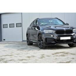 Maxton - RAJOUTS DES BAS DE CAISSE POUR BMW X6 F16 MPACK Noir Brillant