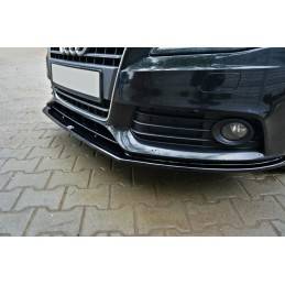 Maxton - Lame Du Pare-Chocs Avant V.2 Audi A4 B8 Noir Brillant