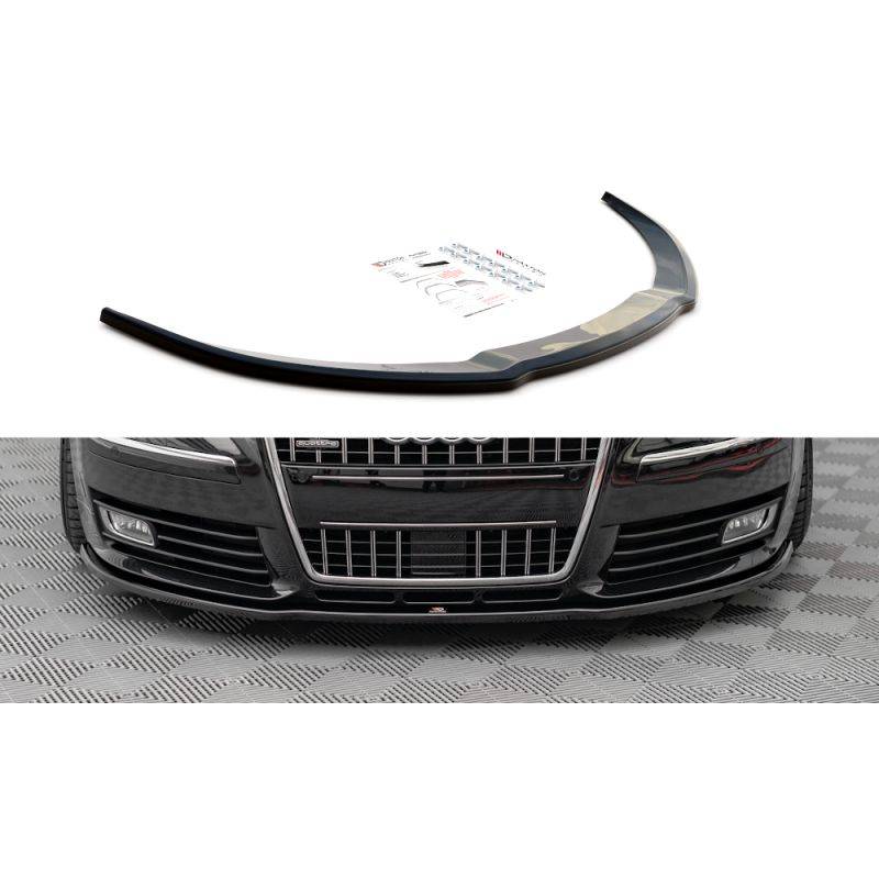 Maxton - LAME DU PARE-CHOCS AVANT AUDI S8 D3 Noir Brillant