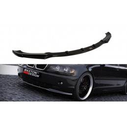 Maxton - LAME DU PARE-CHOCS AVANT BMW 3 E46 BERLINE APRES FACELIFT Noir Brillant