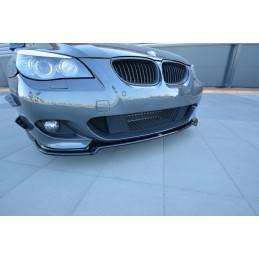 Maxton - LAME DU PARE-CHOCS AVANT BMW 5 E60/61 M-PACK Noir Brillant