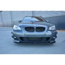 Maxton - LAME DU PARE-CHOCS AVANT BMW 5 E60/61 M-PACK Noir Brillant