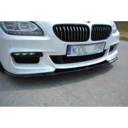 Maxton - LAME DU PARE-CHOCS AVANT BMW 6 Gran Coupé MPACK Noir Brillant