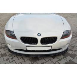 Maxton - LAME DE PARE-CHOCS AVANT v.2 BMW Z4 E85 (AVANT FACELIFT) Noir Brillant