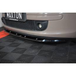 Maxton - LAME DU PARE-CHOCS AVANT V.1 FIAT 500 HATCHBACK AVANT FACELIFT Noir Brillant