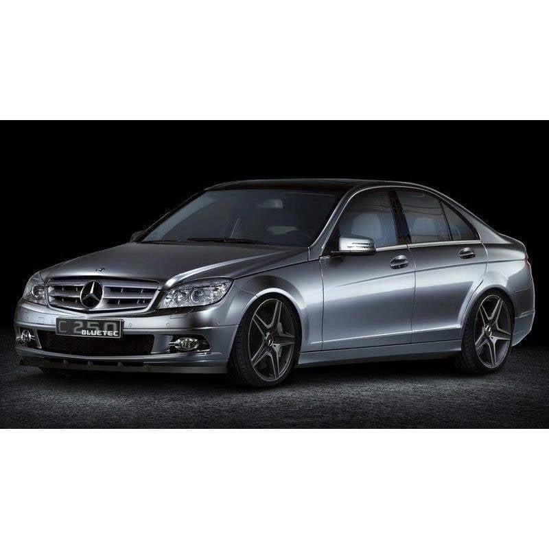 Maxton - LAME DU PARE-CHOCS AVANT MERCEDES CLASSE C W204 AVANT FACELIFT Noir Brillant