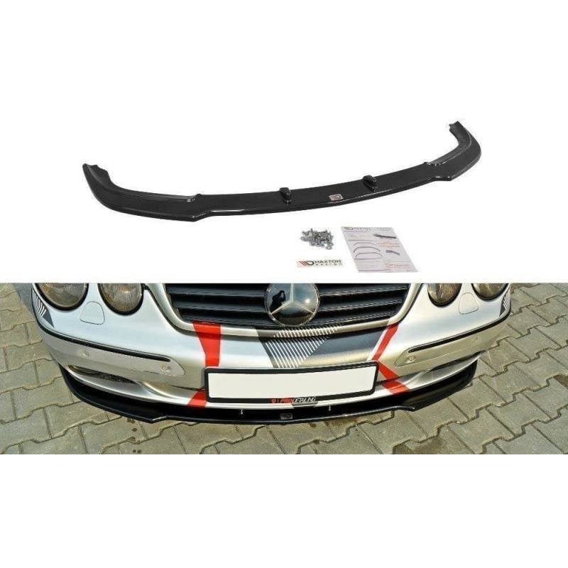 Maxton - LAME DU PARE-CHOCS AVANT MERCEDES CL-CLASS C215 Noir Brillant