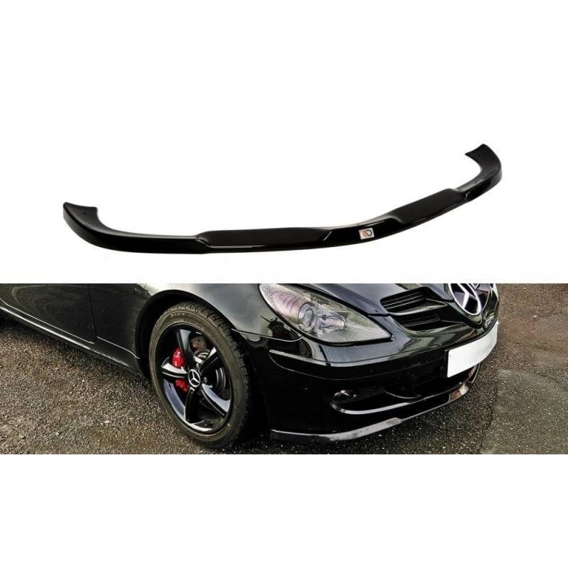 Maxton - LAME DE PARE-CHOCS AVANT MERCEDES SLK R171 STANDARD PARE-CHOCS Noir Brillant