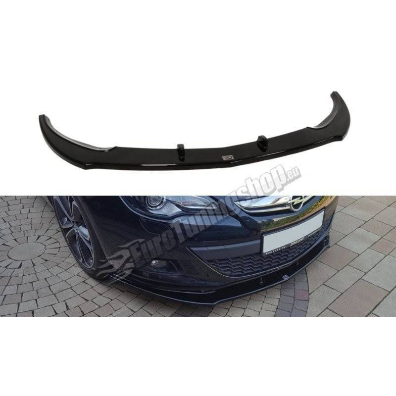 Maxton - LAME DU PARE-CHOCS AVANT / SPLITTER OPEL ASTRA GTC Noir Brillant