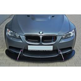 Maxton - SPORT LAME DU PARE-CHOCS AVANT BMW M3 E92 / E93 (AVANT FACELIFT) ABS+Noir Brillant