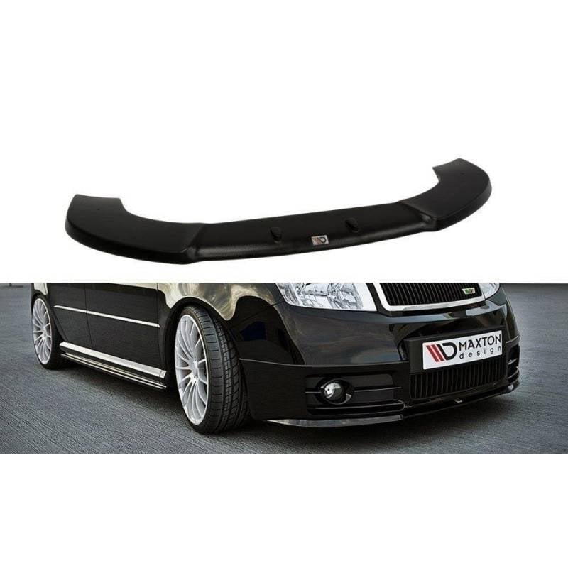 Maxton - Lame Du Pare-Chocs Avant Skoda Fabia RS Mk1 Noir Brillant