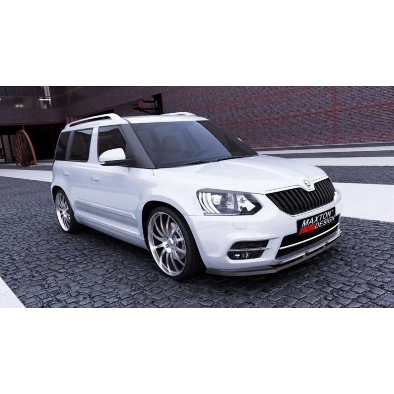 Maxton - LAME DU PARE-CHOCS AVANT SKODA YETI CITY APRES FACELIFT Noir Brillant