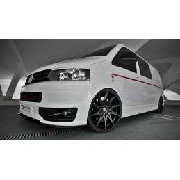 Maxton - LAME DU PARE-CHOCS AVANT VW T5 SPORTLINE Noir Brillant