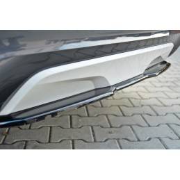 Maxton - CENTRAL ARRIÈRE SPLITTER BMW X4 M-PACK (sans une barre verticale) Noir Brillant