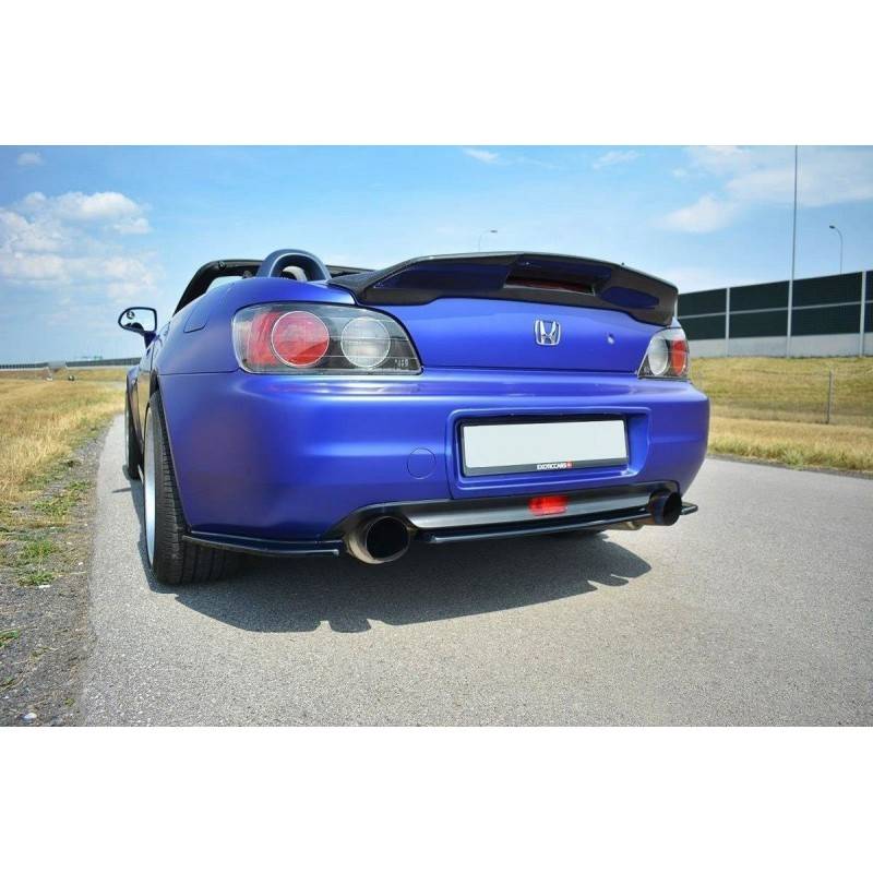 Maxton - CENTRAL ARRIÈRE SPLITTER HONDA S2000 Noir Brillant