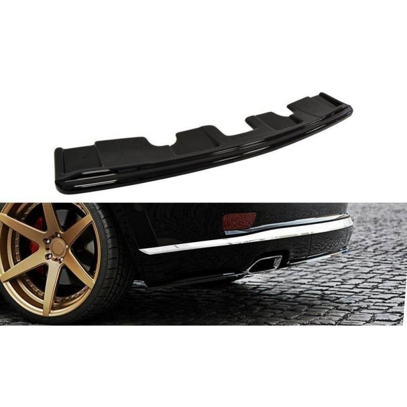 Maxton - CENTRAL ARRIÈRE SPLITTER Jeep Grand Cherokee WK2 Summit APRES FACELIFT (sans barres verticales) Noir Brillant