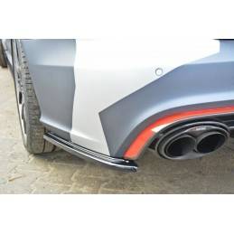 Maxton - Lame Du Pare Chocs Arriere Audi RS6 C7 / C7 FL Noir Brillant