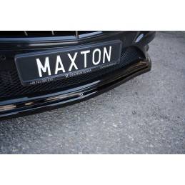 Maxton - LAME DU PARE-CHOCS AVANT / SPLITTER V.1 MERCEDES-BENZ S-CLASS AMG-LINE W222 Noir Brillant