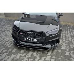 Maxton - Lame Du Pare-Chocs Avant / Splitter V.1 Audi RS3 8V FL Sportback Noir Brillant