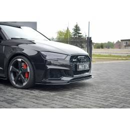 Maxton - Lame Du Pare-Chocs Avant / Splitter V.2 Audi RS3 8V FL Sportback Noir Brillant