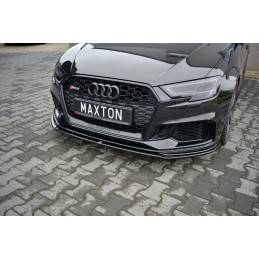 Maxton - Lame Du Pare-Chocs Avant / Splitter V.2 Audi RS3 8V FL Sportback Noir Brillant