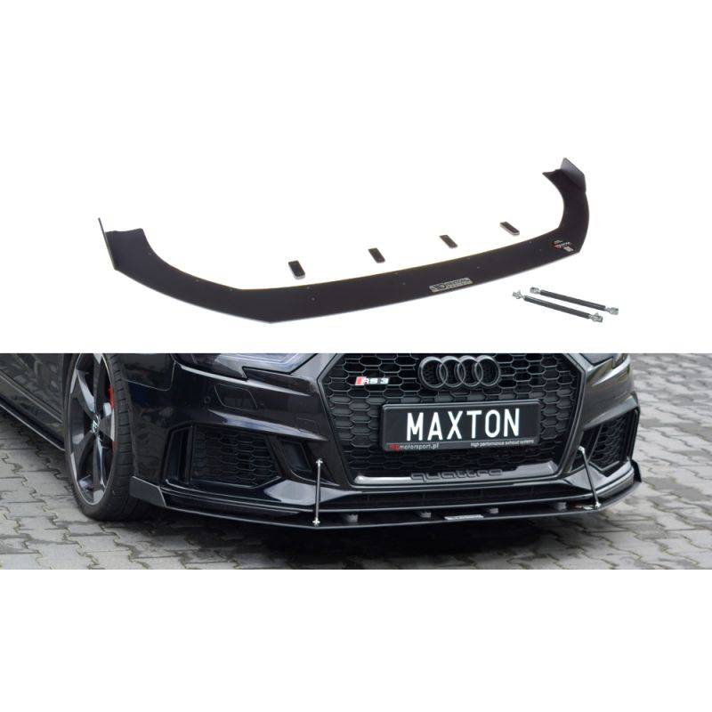 Maxton - Sport Lame Du Pare-Chocs Avant V.1 Audi RS3 8V FL Sportback 