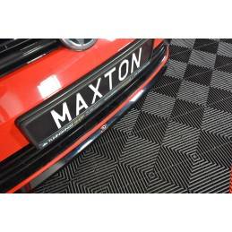 Maxton - Lame Du Pare-Chocs Avant V.6 VW Golf 7 R / R-Line Facelift Noir Brillant