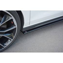 Maxton - Rajouts Des Bas De Caisse Pour V.1 Hyundai I30 N Mk3 Hatchback / Fastback Noir Brillant