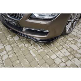 Maxton - LAME DU PARE-CHOCS AVANT / SPLITTER BMW 6 GRAN COUPÉ Noir Brillant