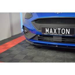 Maxton - Lame Du Pare-Chocs Avant V.2 Ford Focus ST / ST-Line Mk4 Noir Brillant