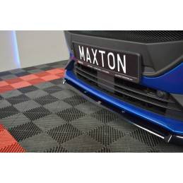 Maxton - Lame Du Pare-Chocs Avant V.2 Ford Focus ST / ST-Line Mk4 Noir Brillant