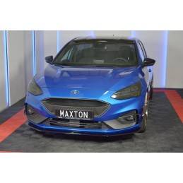Maxton - Lame Du Pare-Chocs Avant V.6 Ford Focus ST / ST-Line Mk4 Noir Brillant