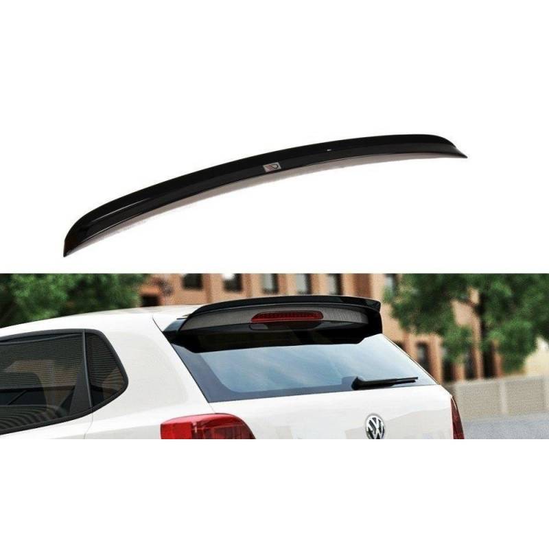 Maxton - SPOILER CAP VW POLO MK5 GTI (APRES FACELIFT) Noir Brillant