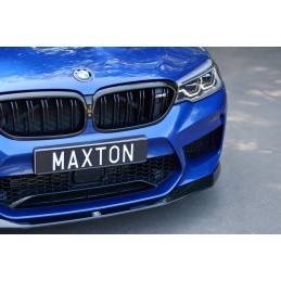 Maxton - LAME DU PARE-CHOCS AVANT / SPLITTER V.1 BMW M5 F90 Noir Brillant
