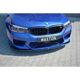 Maxton - LAME DU PARE-CHOCS AVANT / SPLITTER V.2 BMW M5 F90 Noir Brillant