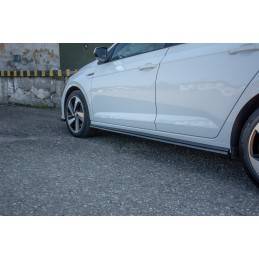 Maxton - SET DES DIFFUSEUR DES BAS DE CAISSE VW POLO MK6 GTI Noir Brillant