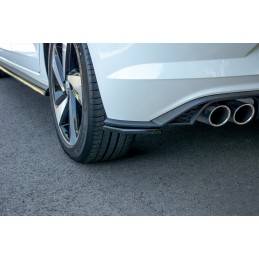 Maxton - LAME DU PARE-CHOCS ARRIERE VW POLO MK6 GTI Noir Brillant
