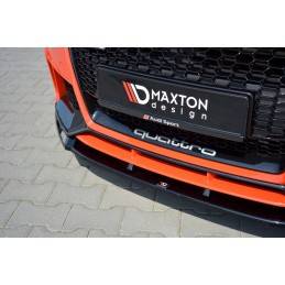 Maxton - Lame Du Pare-Chocs Avant V.2 Audi TT RS 8S Noir Brillant