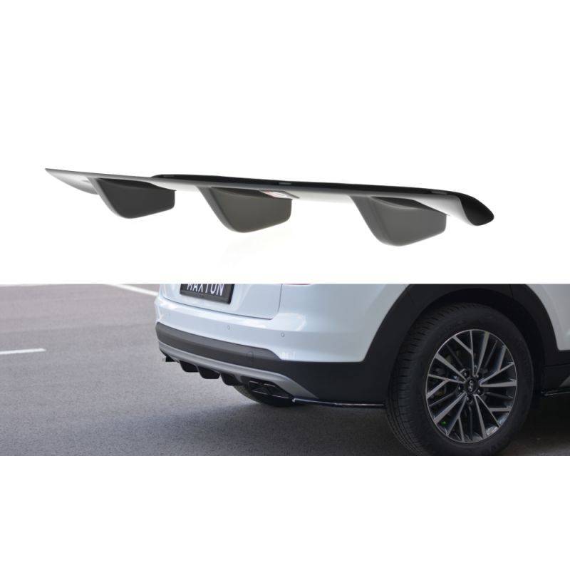 Maxton - RAJOUT DU PARE-CHOCS ARRIERE Hyundai Tucson Mk3 Facelift Noir Brillant