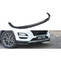 Maxton - LAME DU PARE-CHOCS AVANT / SPLITTER V.2 Hyundai Tucson Mk3 Facelift Noir Brillant