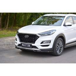 Maxton - LAME DU PARE-CHOCS AVANT / SPLITTER V.2 Hyundai Tucson Mk3 Facelift Noir Brillant
