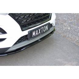 Maxton - LAME DU PARE-CHOCS AVANT / SPLITTER V.2 Hyundai Tucson Mk3 Facelift Noir Brillant